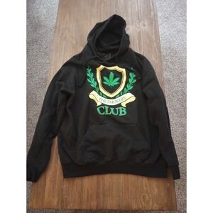 Rue21‎ The Smokers Club Hoodie Sweatshirt Black Size Large